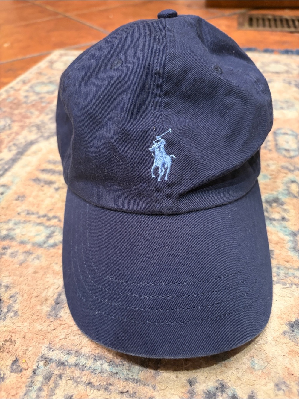 Polo by Ralph Lauren Navy Cap with Light Blue Pony